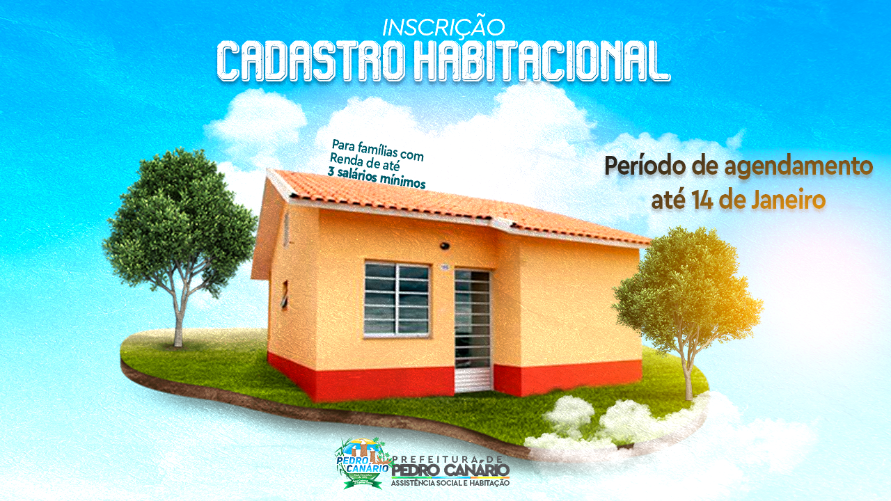 Prefeitura abre cadastro para famílias interessadas em moradia popular em Pedro Canário 