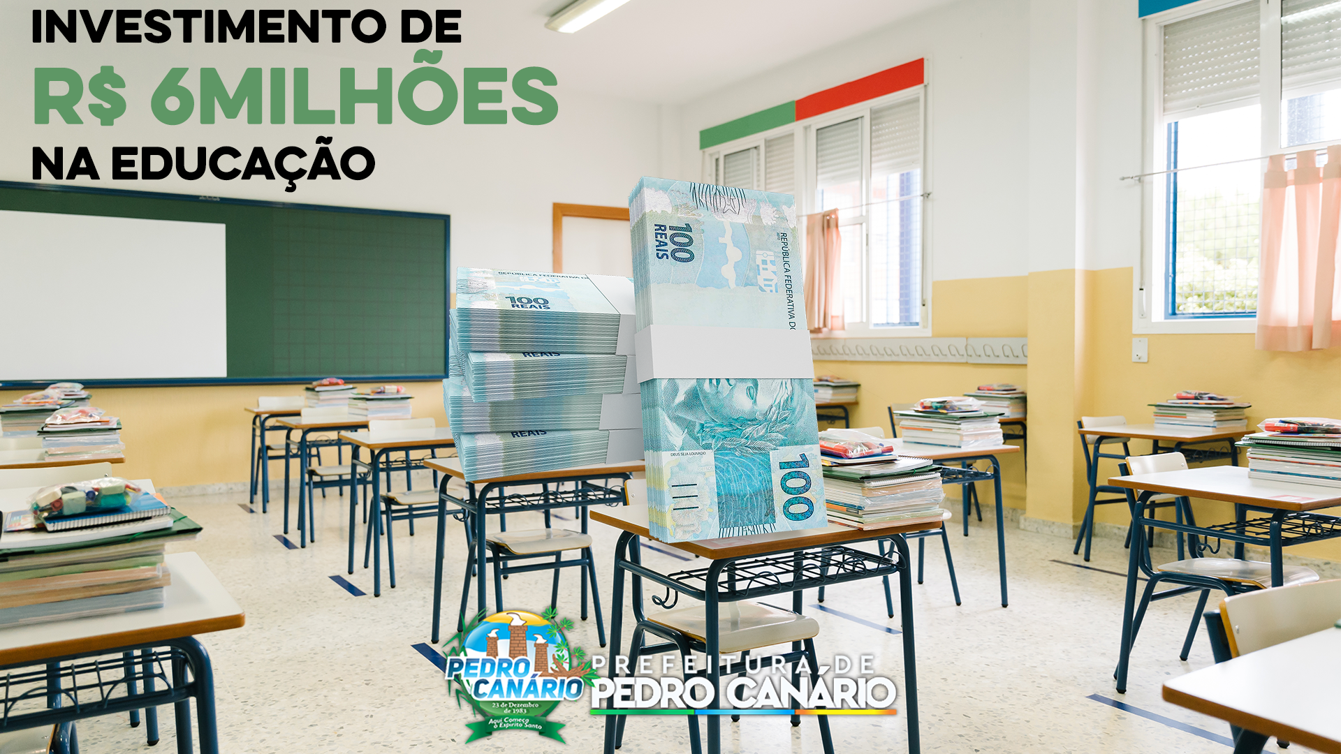 Prefeitura de Pedro Canário faz parceria com o Governo do Estado e anuncia o investimento de mais de R$ 6 milhões na Educação