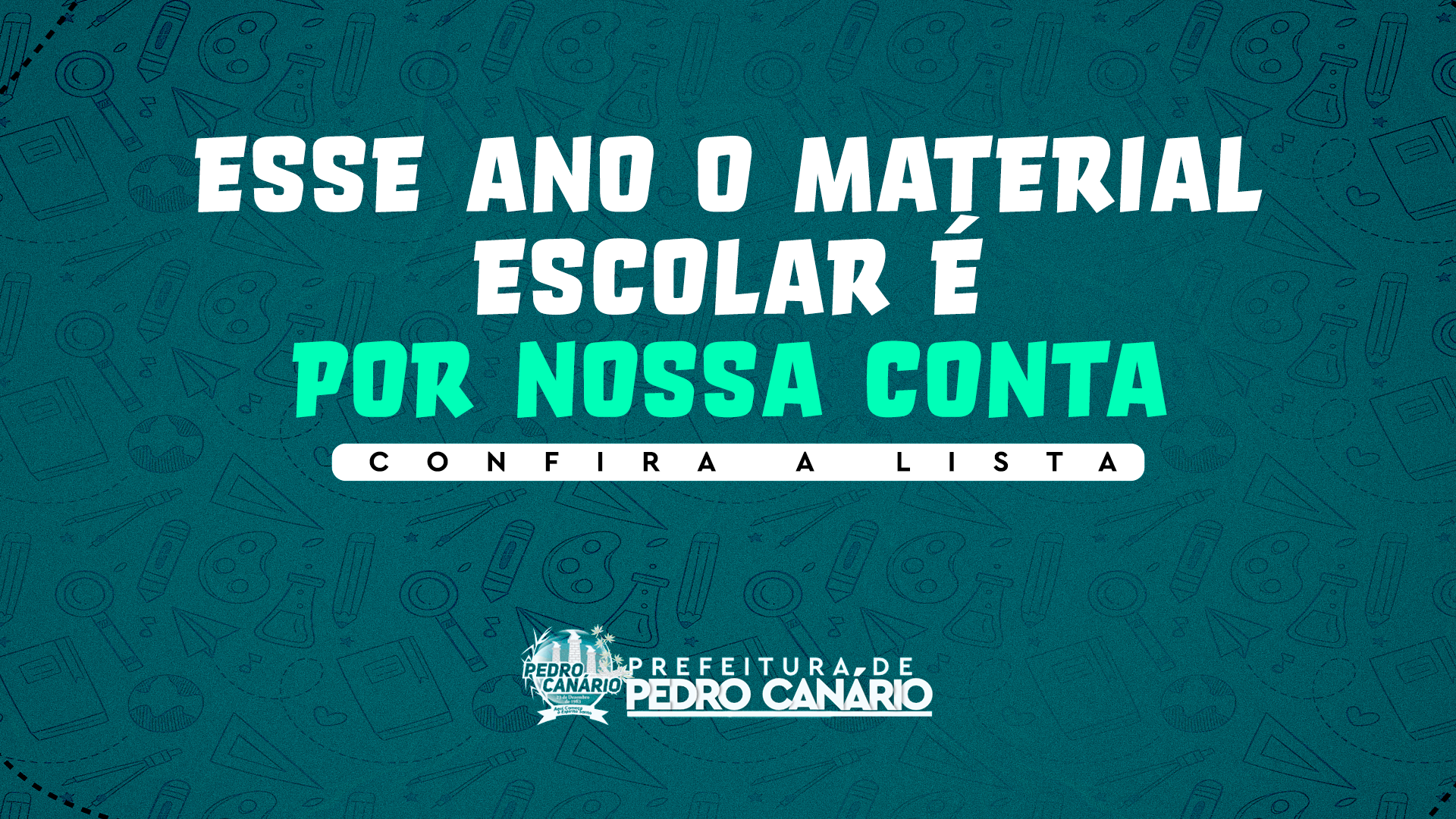 Alunos da Rede Municipal de Ensino receberão material escolar gratuito em Pedro Canário