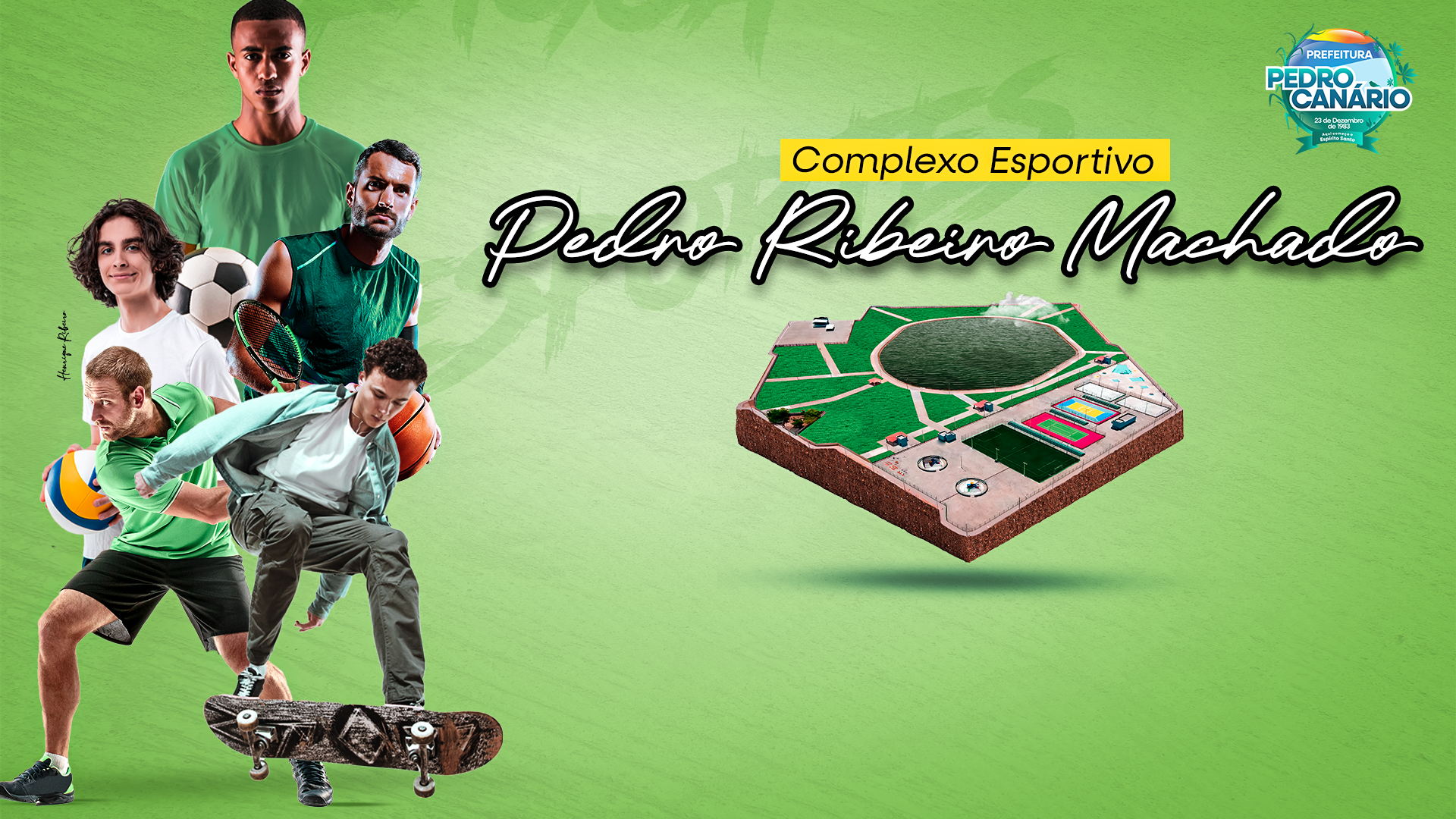 Complexo Esportivo Pedro Ribeiro Machado é inaugurado em Pedro Canário