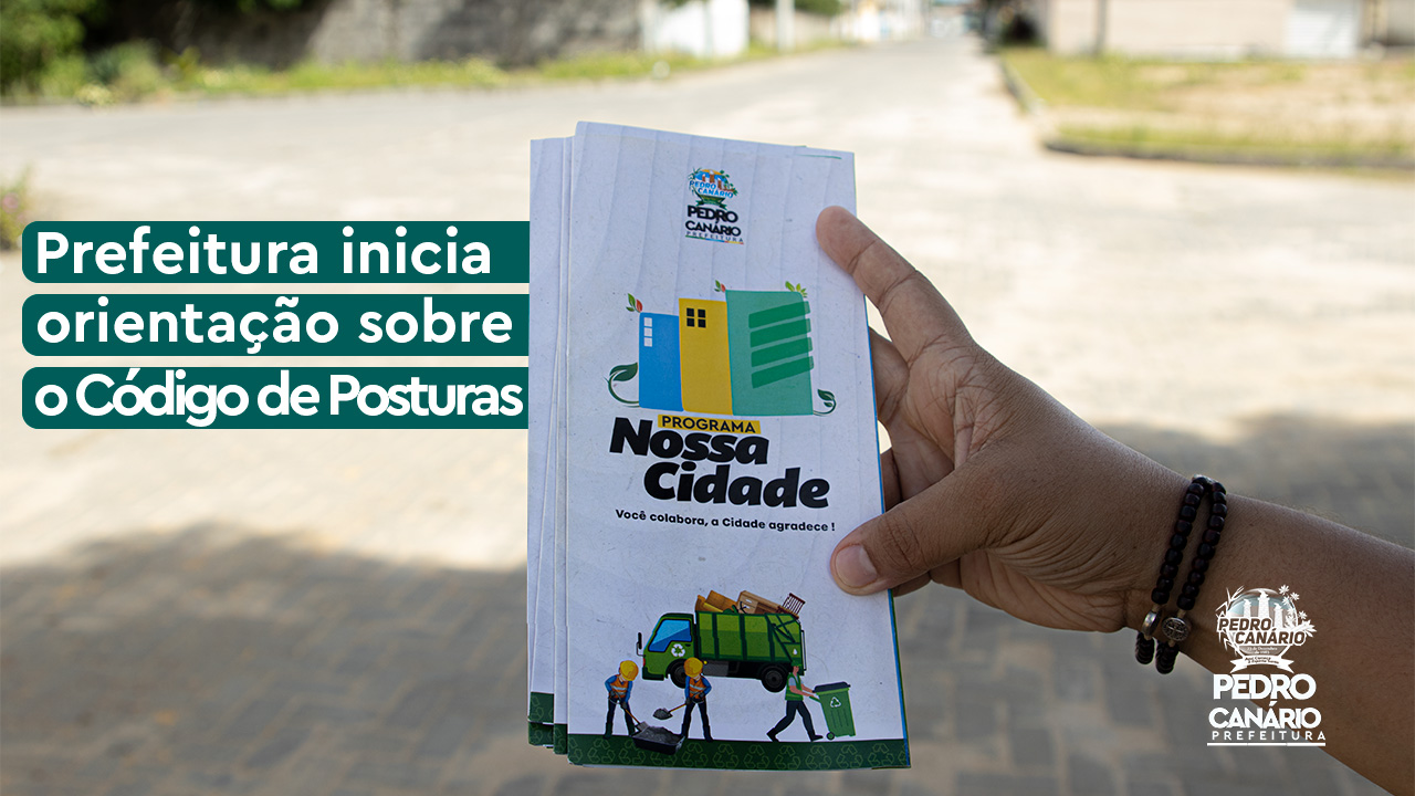 Agentes orientam moradores sobre Código de Postura em Pedro Canário