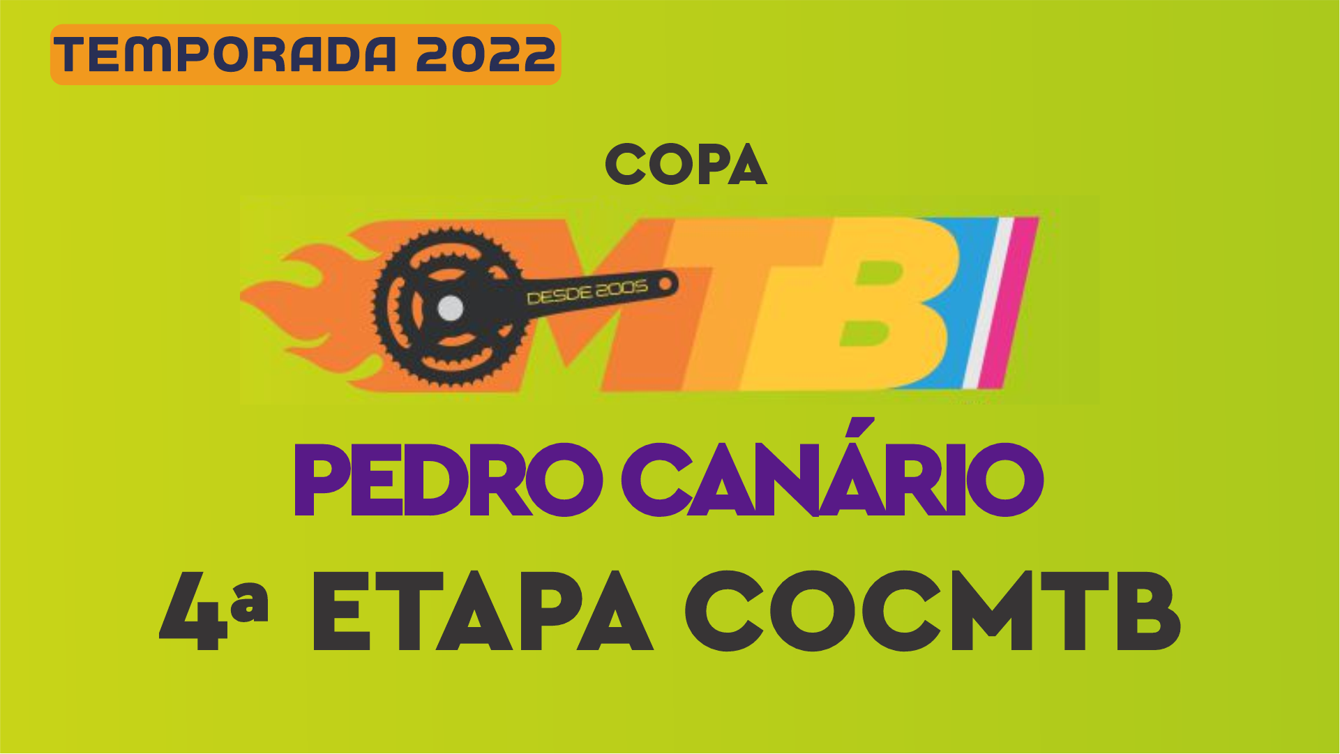 Pedro Canário recebe nos dias 24 e 25 de setembro 4º etapa da COCMTB