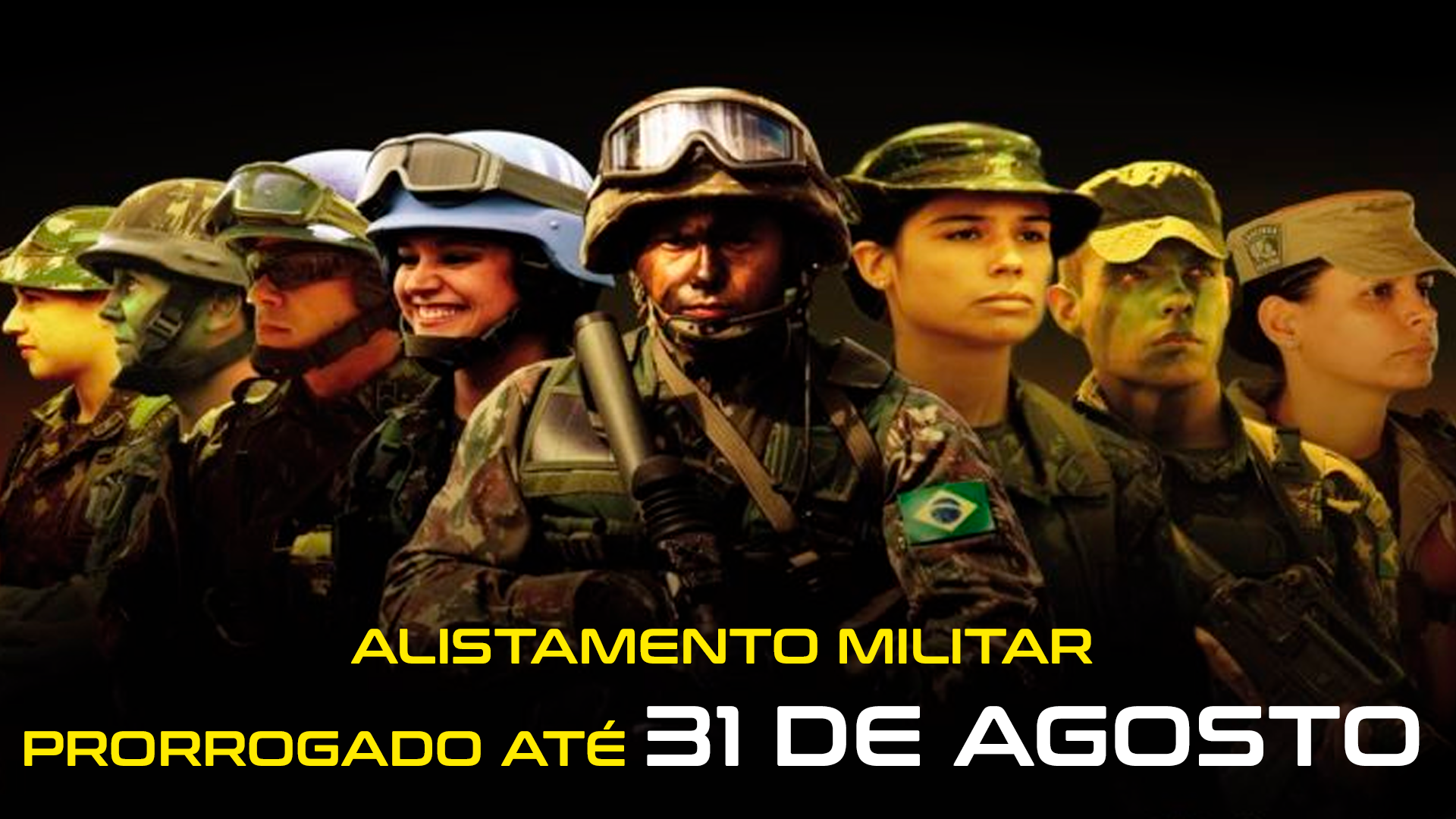 Prazo para alistamento militar está aberto até 31 de agosto